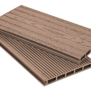 Террасная доска Grand Line 160 мм вельвет и тиснение Какао, 4 м