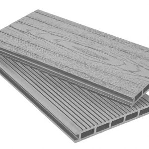 Террасная доска Grand Line 160 мм вельвет и тиснение Серый, 4 м