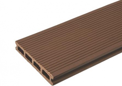 Террасная доска TalverWood, вельвет + 3D дерево, орех, 4000x150x25 мм 2