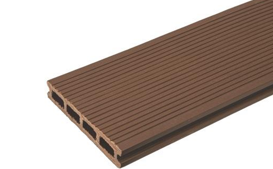 Террасная доска TalverWood, вельвет + 3D дерево, орех, 4000x150x25 мм