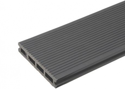 Террасная доска TalverWood, вельвет + 3D дерево, серый, 4000x150x25 мм 2