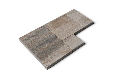 Тротуарная плитка Выбор Грандо Б.9.Фсм.6 листопад гладкий песчаник, комплект 4 шт, толщина 60 мм 3