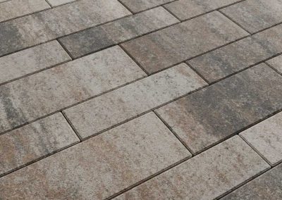 Тротуарная плитка Выбор Паркет Б.9.Псм.8 листопад гладкий песчаник, комплект 4 шт, толщина 80 мм 2