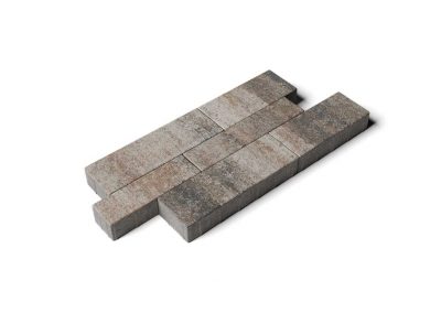 Тротуарная плитка Выбор Паркет Б.9.Псм.8 листопад гладкий песчаник, комплект 4 шт, толщина 80 мм 3