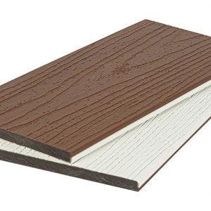 Универсальная доска Polivan Group NUSADUA, Co-Extrusion, 3D дерево, двусторонняя, песочный + белый, 2900x140x11 мм