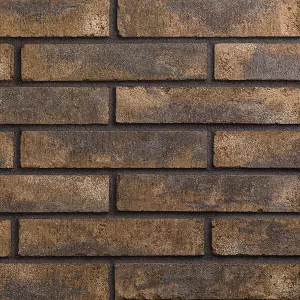 Минеральный кирпич Wandermode Armschwung AZ070DF85 Bronze-Schwarz рядовой 240x50x85 мм