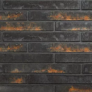 Минеральный кирпич Wandermode Armschwung AZ090L85 Schwarzes Feuer рядовой 440x52x85 мм