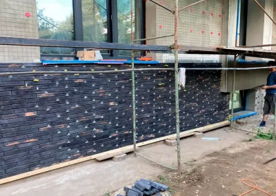 Минеральный кирпич Wandermode Armschwung AZ090L85 Schwarzes Feuer рядовой 440x52x85 мм 3