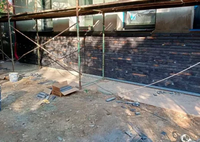 Минеральный кирпич Wandermode Armschwung AZ090L85 Schwarzes Feuer рядовой 440x52x85 мм 4