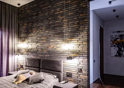 Минеральный кирпич Wandermode Armschwung AZ090R50 Schwarzes Feuer рядовой 500x40x50 мм 4