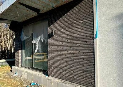 Минеральный кирпич Wandermode Armschwung AZ130R85 Schwarzbraun рядовой 500x40x85 мм 3