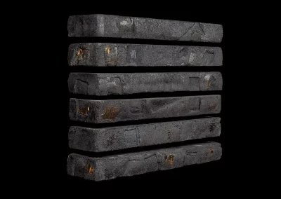 Минеральный кирпич Wandermode Gestalt GZ200L100 Goldenes Mantra рядовой 440x52x100 мм 3