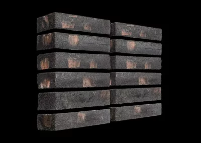 Минеральный кирпич Wandermode Kosmische KZ090LDF90 Schwarzes Feuer рядовой 290x50x90 мм 3