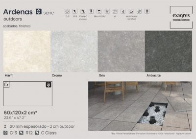 Террасные пластины Terraslab Ardenas Cromo Base C3 600х1200х20мм 4