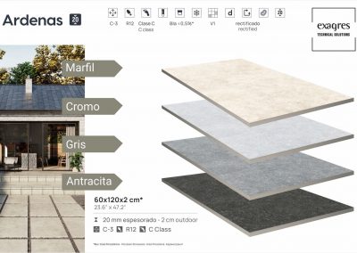 Террасные пластины Terraslab Ardenas Cromo Base C3 600х1200х20мм 5