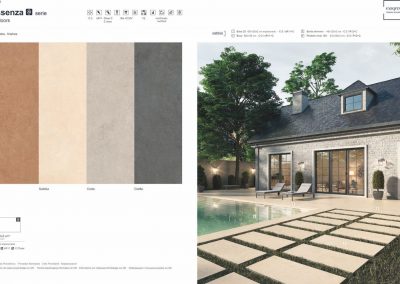 Террасные пластины Terraslab Essenza Grafite Base C3 600х1200х20мм 3