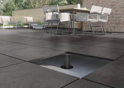 Террасные пластины Terraslab Nexus Anthracite Base нескользящие 600х600х20мм 3