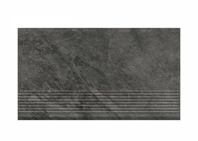 Ступень простая структурная с насечками Paradyz Ardis Dark 300x600x8,5 мм 3