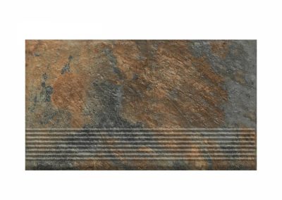 Ступень простая структурная с насечками Paradyz Ardis Rust 300x600x8,5 мм 3