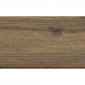 Ступень простая структурная с насечками Paradyz Carrizo Wood 300x600x8,5 мм