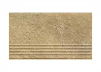 Ступень простая структурная с насечками Paradyz Eremite Beige 300x600x8,5 мм 2
