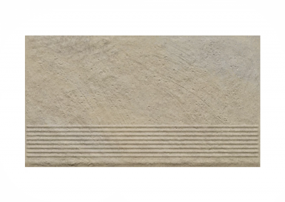 Ступень простая структурная с насечками Paradyz Eremite Crema 300x600x8,5 мм 2