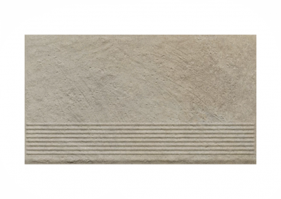 Ступень простая структурная с насечками Paradyz Eremite Crema 300x600x8,5 мм 3