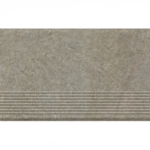 Ступень простая структурная с насечками Paradyz Eremite Taupe 300x600x8,5 мм